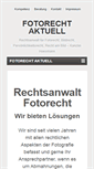 Mobile Screenshot of fotorecht-aktuell.de